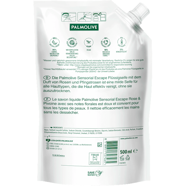 Flüssigseife Pfingstrose Nachfüllpack (2x250 ml) Palmolive