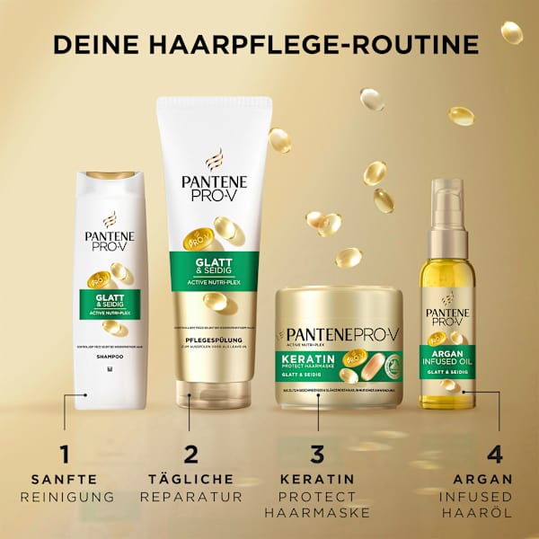 Haarkur Glatt & Seidig Arganöl Argan Infused Oil PANTENE PRO-V