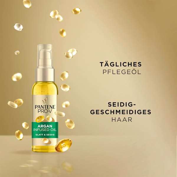 Haarkur Glatt & Seidig Arganöl Argan Infused Oil PANTENE PRO-V
