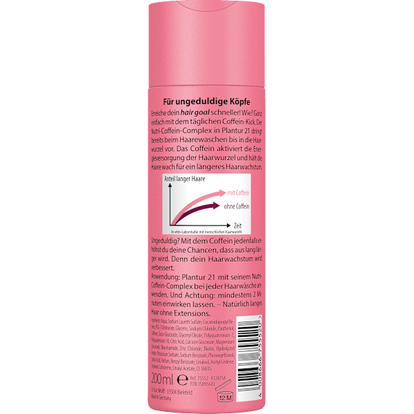 Shampoo Nutri-Coffein #langehaare Plantur 21