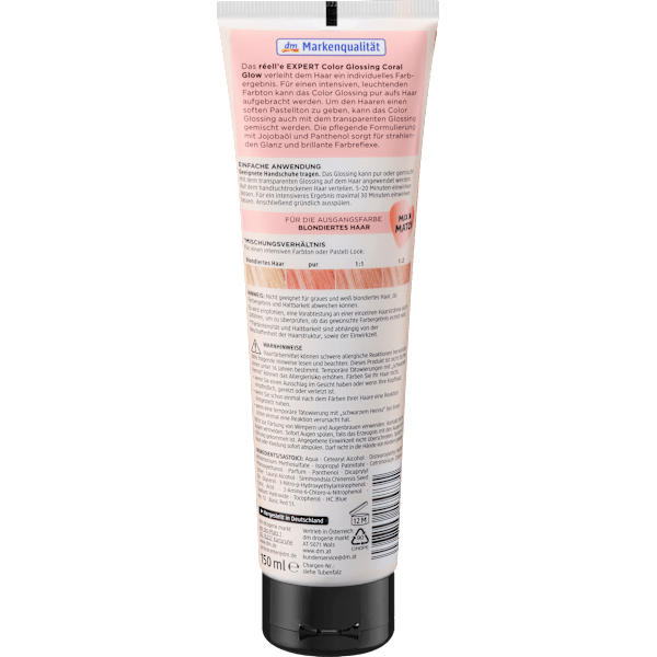 Farb-Glanzbehandlung Glossing Coral Glow réell‘e EXPERT