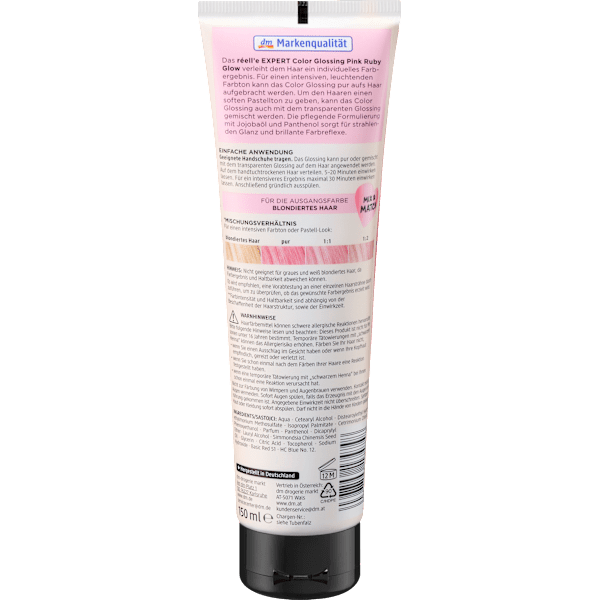 Farb-Glanzbehandlung Glossing Pink Ruby Glow réell‘e EXPERT