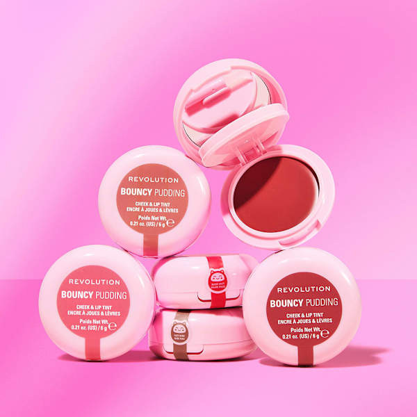 Blush  Bouncy Pudding Lip & Cheek Hazy Nude REVOLUTION