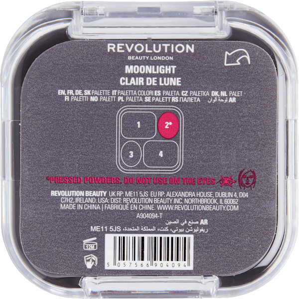 Lidschattenpalette Bouncy Pop Moonlight REVOLUTION