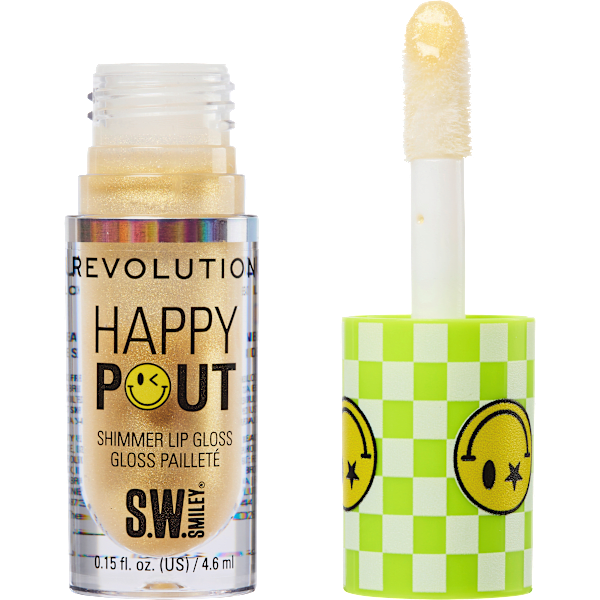 Lipgloss Happy Pout Shimmer, Smiley World Sunbeam REVOLUTION