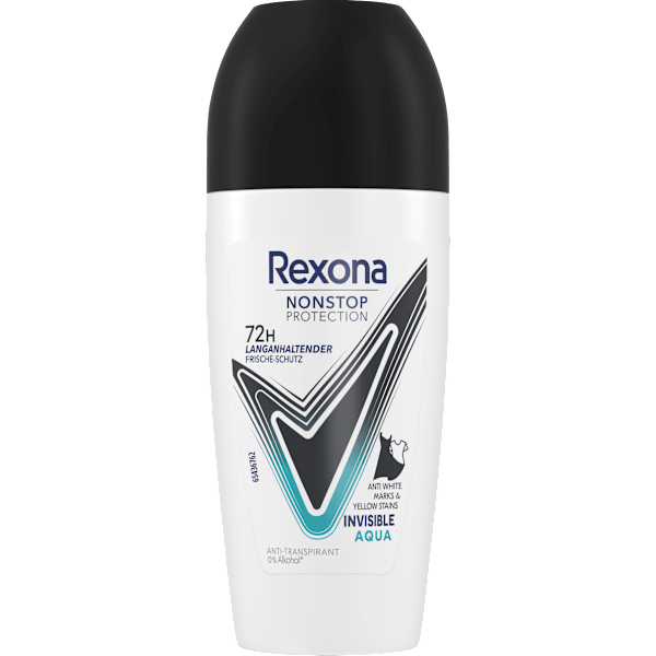 Antitranspirant Deo Roll-on Nonstop Protection Invisible Aqua Rexona