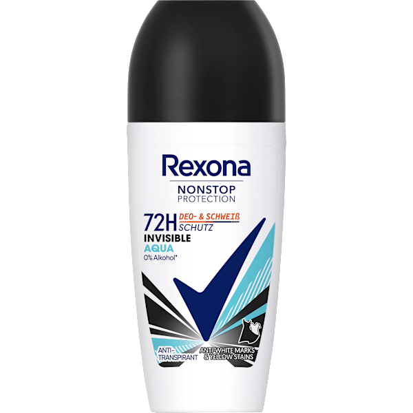 Antitranspirant Deo Roll-on Nonstop Protection Invisible Aqua Rexona