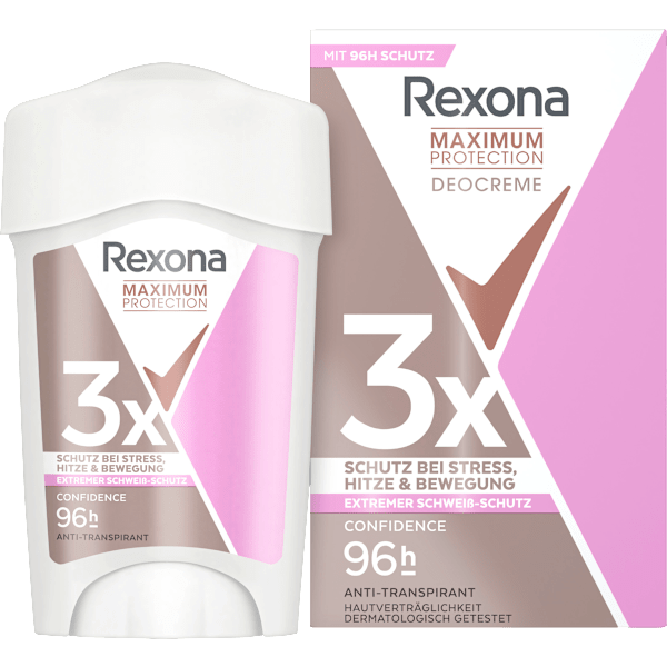 Antitranspirant Deocreme Maximum Protection Confidence Rexona