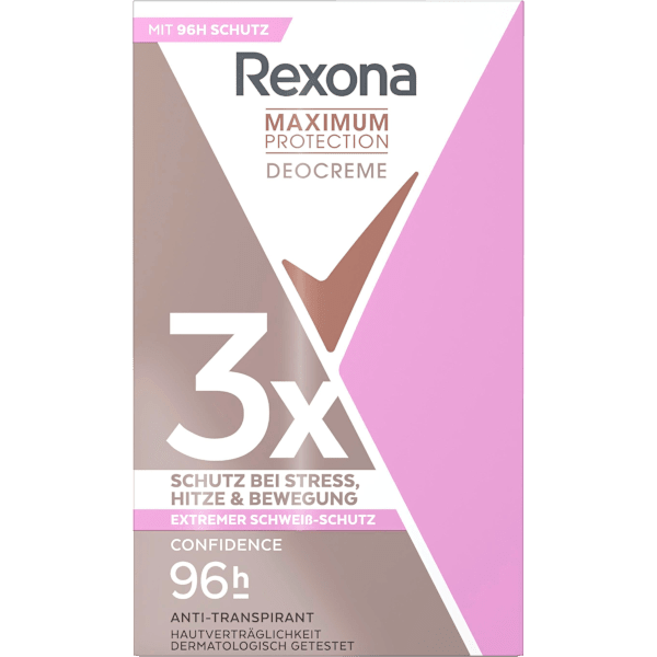 Antitranspirant Deocreme Maximum Protection Confidence Rexona