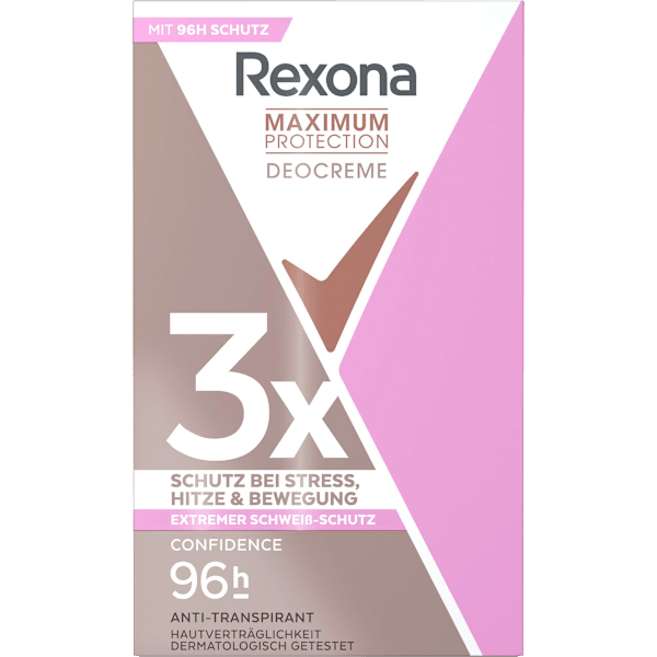 Antitranspirant Deocreme Maximum Protection Confidence Rexona
