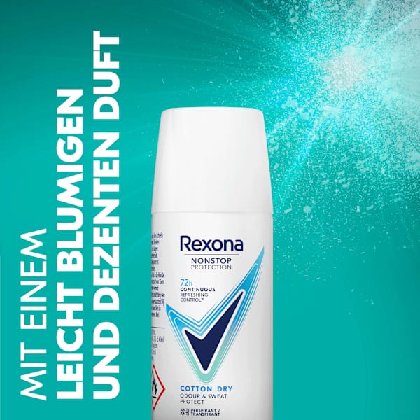 Antitranspirant Deospray Nonstop Protection Cotton Dry, Reisegröße Rexona