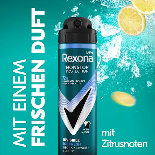 Antitranspirant Deospray Nonstop Protection Invisible Ice Fresh Rexona men