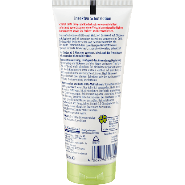 Insektenschutzlotion mit Zitroneneukalyptusöl S-QUiTO free