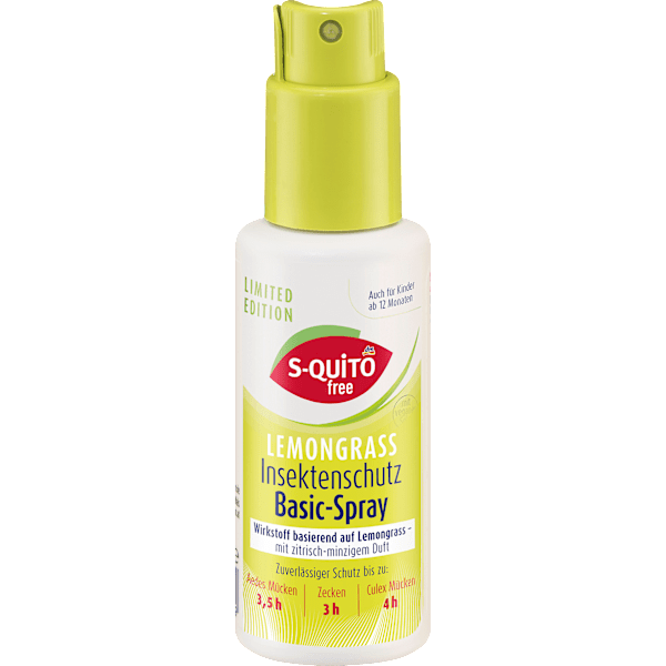 Insektenschutzspray Lemongrass Basic S-QUiTO free