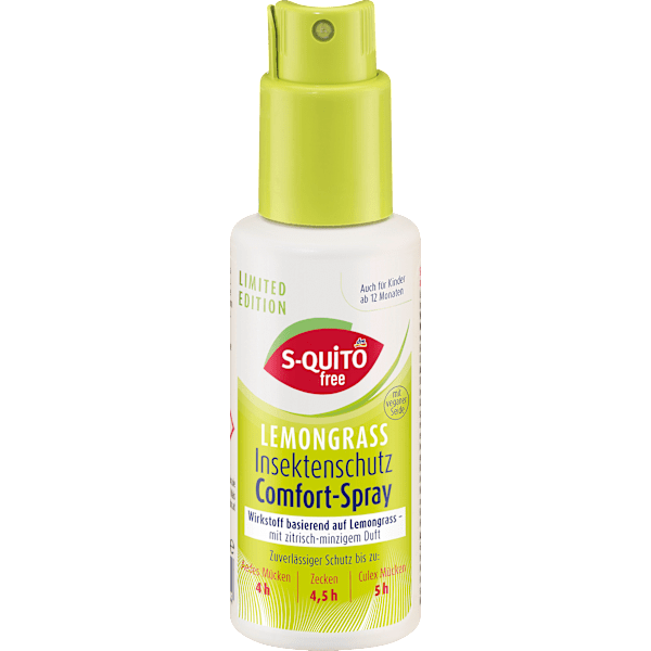 Insektenschutzspray Lemongrass Comfort S-QUiTO free