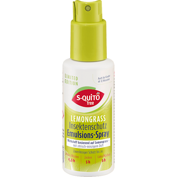 Insektenschutzspray Lemongrass Emulsion S-QUiTO free
