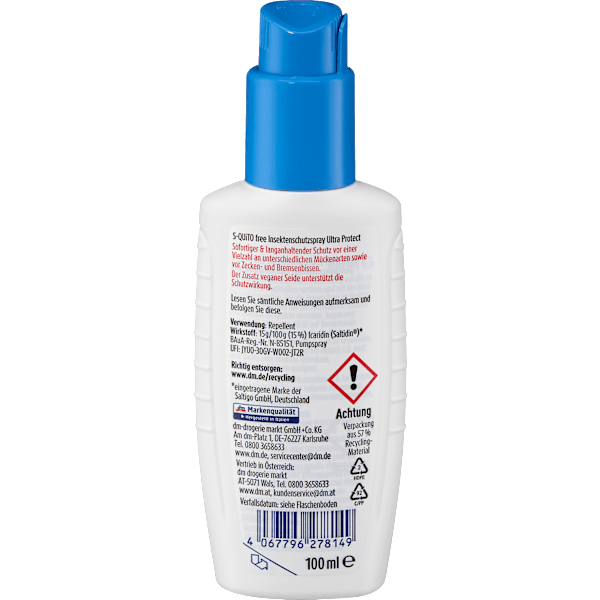 Insektenschutzspray ultra protect S-QUiTO free