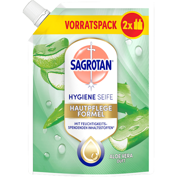 Flüssigseife sanft zur Haut Aloe Vera  Nachfüllpack Sagrotan