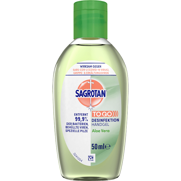 Handdesinfektionsgel Aloe Vera, Reisegröße Sagrotan