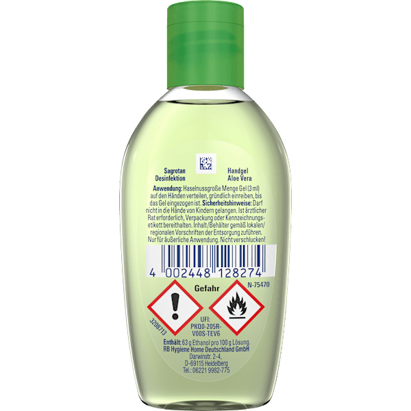 Handdesinfektionsgel Aloe Vera, Reisegröße Sagrotan