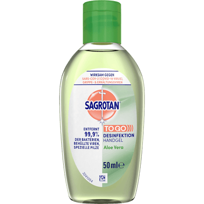 Sagrotan Hand disinfectant gel aloe vera, travel size, 50 ml