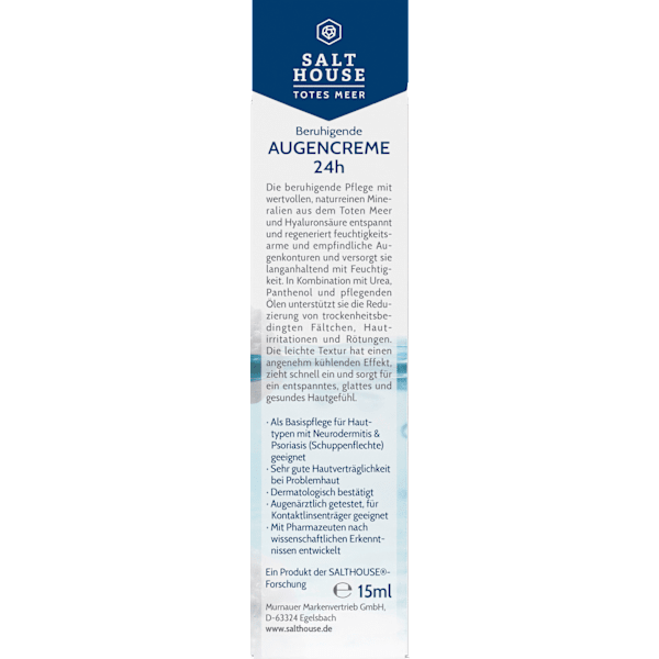 Augencreme mit Totes Meer Mineralien & Hyaluron Salthouse