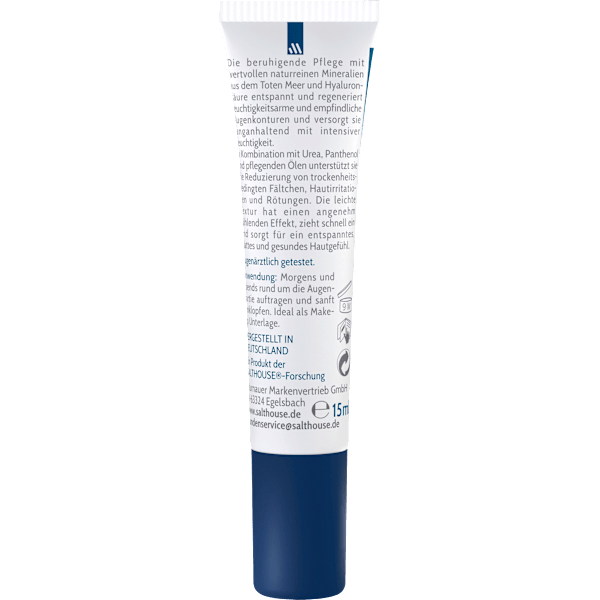 Augencreme mit Totes Meer Mineralien & Hyaluron Salthouse