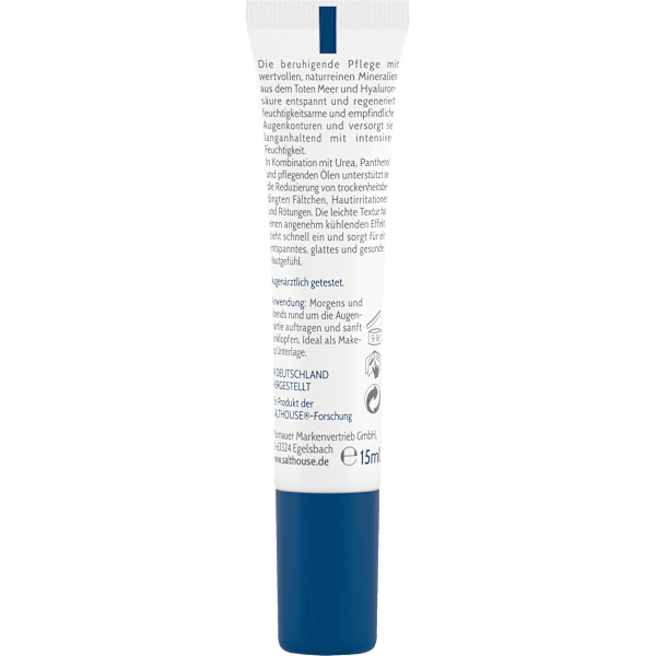 Augencreme mit Totes Meer Mineralien & Hyaluron Salthouse