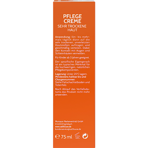 Pflegecreme sehr trockene Haut Salthouse