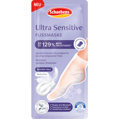 Schaebens Foot mask socks Ultra Sensitive (1 pair), 2 pcs
