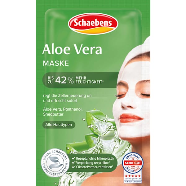 Gesichtsmaske Aloe Vera (2x5 ml) Schaebens