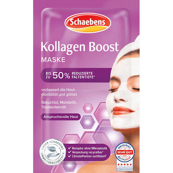 Gesichtsmaske Kollagen Boost (2x5 ml) Schaebens