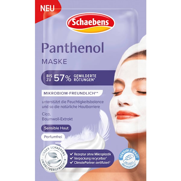Gesichtsmaske Panthenol (2x5 ml) Schaebens