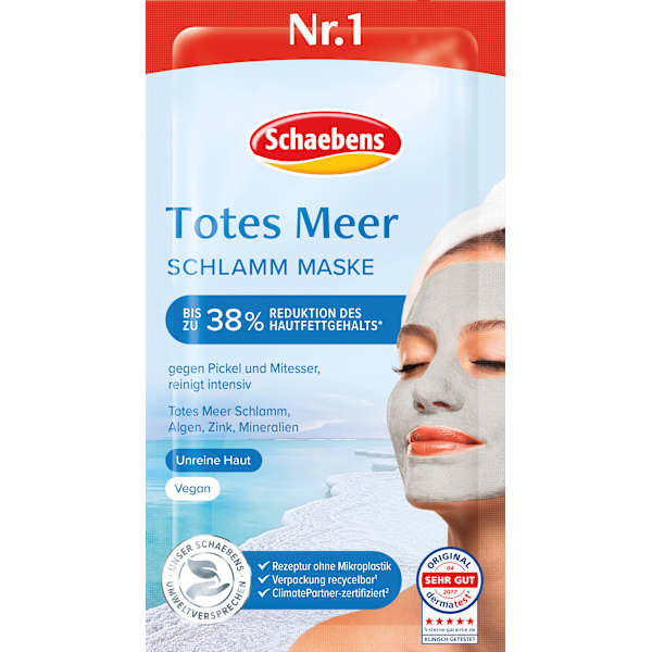 Gesichtsmaske Totes Meer Schlamm Schaebens