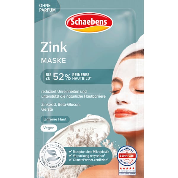 Gesichtsmaske Zink (10 St, 2x5 ml) Schaebens