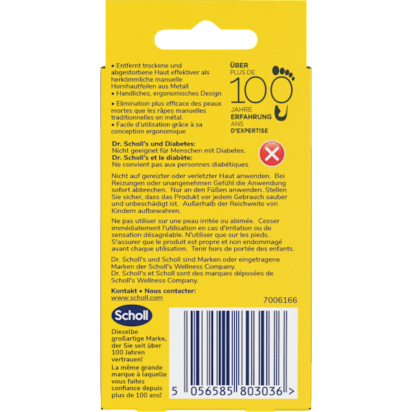 Hornhautentferner Feile Nano Scholl