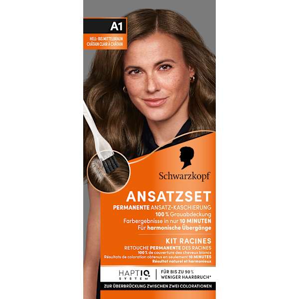 Ansatzset A1 Hell- bis Mittelbraun Schwarzkopf