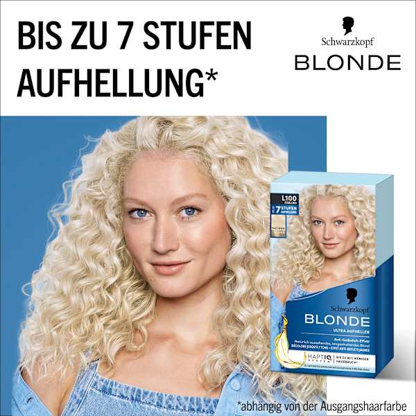 Haare Aufheller Ultra L100 Eisblond Schwarzkopf Blonde