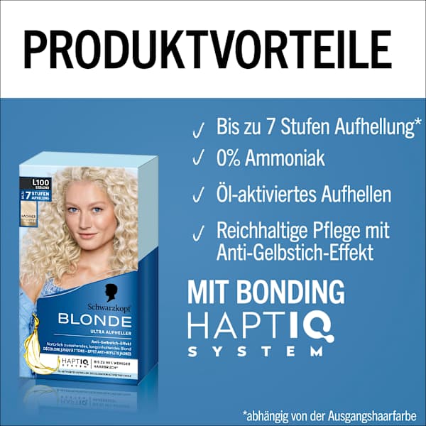 Haare Aufheller Ultra L100 Eisblond Schwarzkopf Blonde