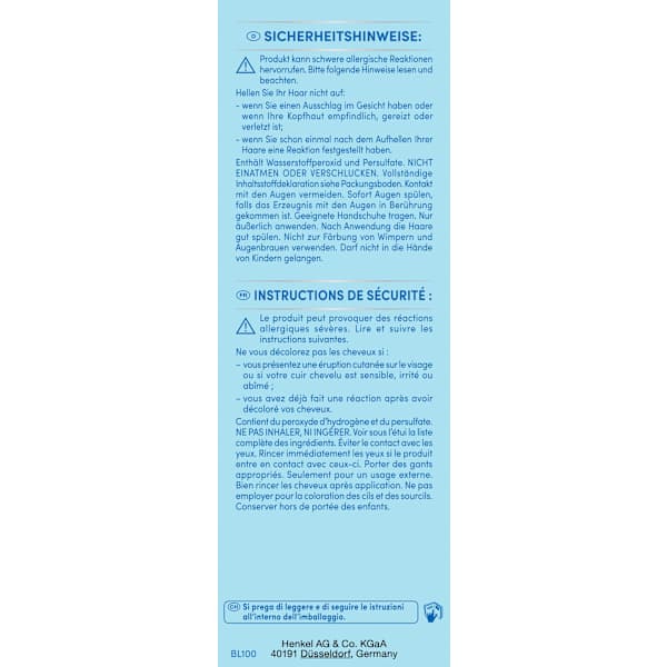 Haare Aufheller Ultra L100 Eisblond Schwarzkopf Blonde