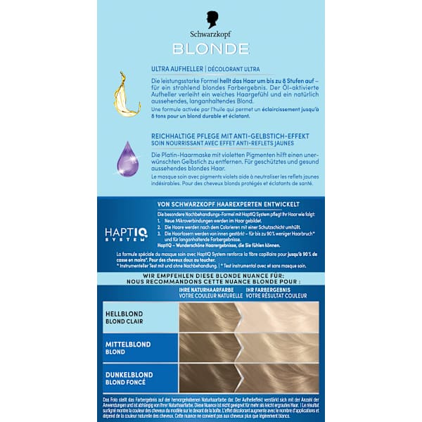 Haare Aufheller Ultra L101 Silberblond Schwarzkopf Blonde