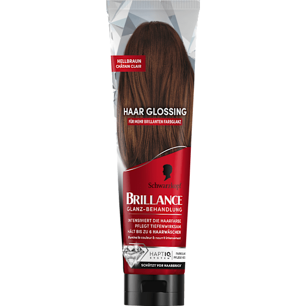 Farb-Glanzbehandlung Glossing Hellbraun Schwarzkopf Brillance