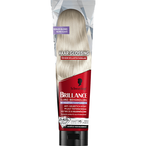 Farb-Glanzbehandlung Glossing Kühles Blond Schwarzkopf Brillance