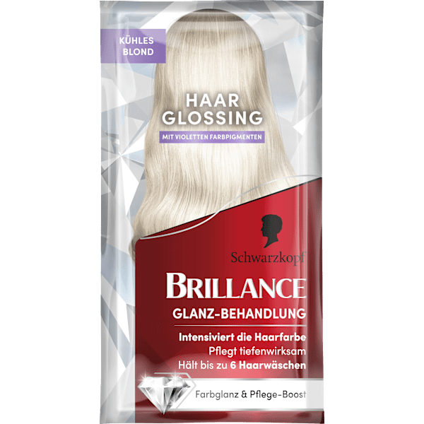 Farb-Glanzbehandlung Glossing Kühles Blond Schwarzkopf Brillance