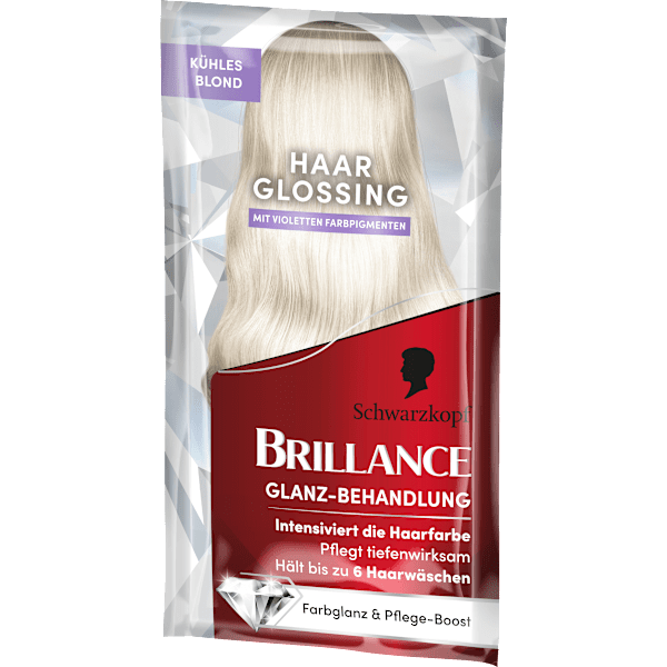 Farb-Glanzbehandlung Glossing Kühles Blond Schwarzkopf Brillance