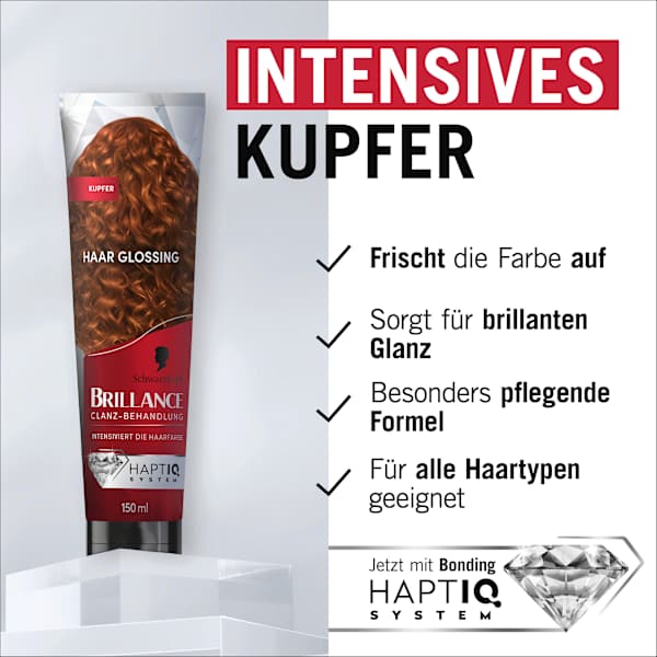 Farb-Glanzbehandlung Glossing Kupfer Schwarzkopf Brillance