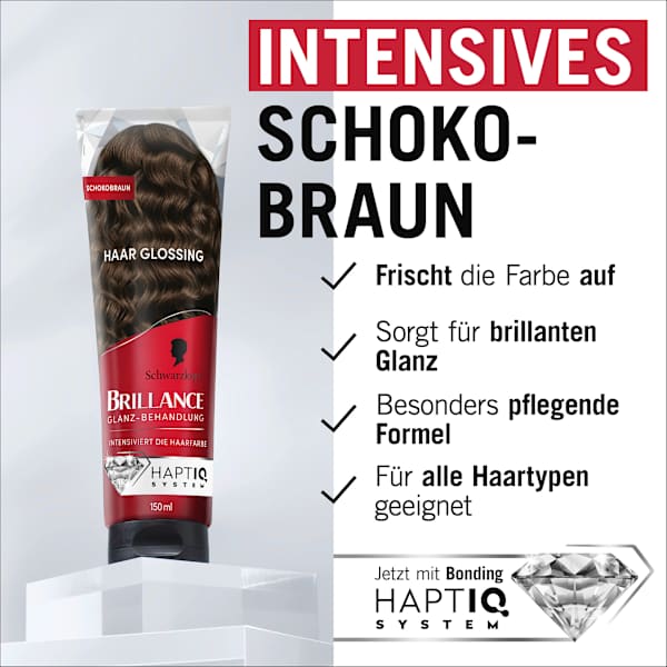 Farb-Glanzbehandlung Glossing Schokobraun Schwarzkopf Brillance