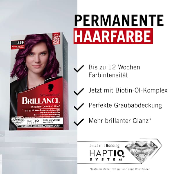 Haarfarbe 859 Violette Wildseide Schwarzkopf Brillance