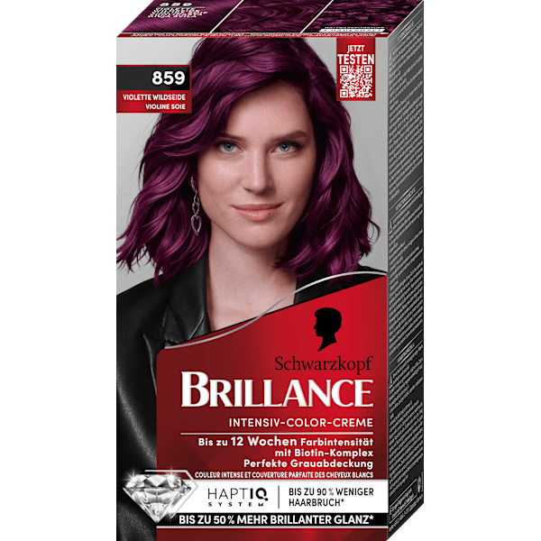 Haarfarbe 859 Violette Wildseide Schwarzkopf Brillance