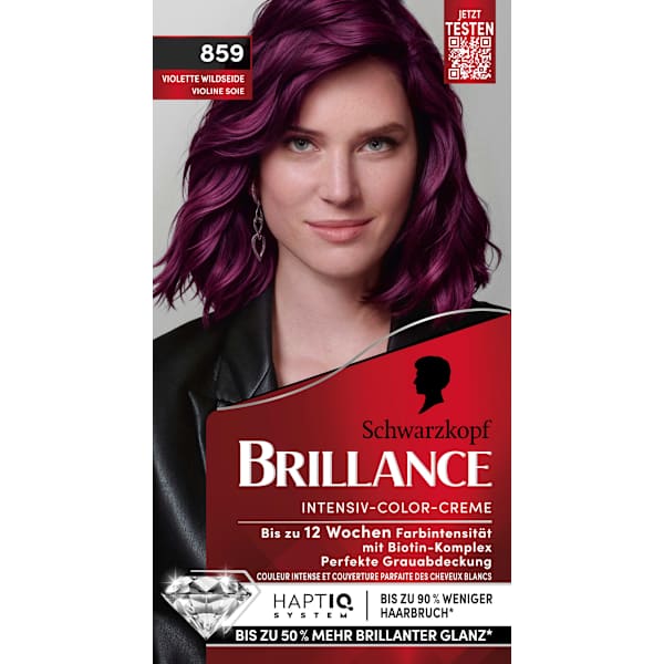 Haarfarbe 859 Violette Wildseide Schwarzkopf Brillance